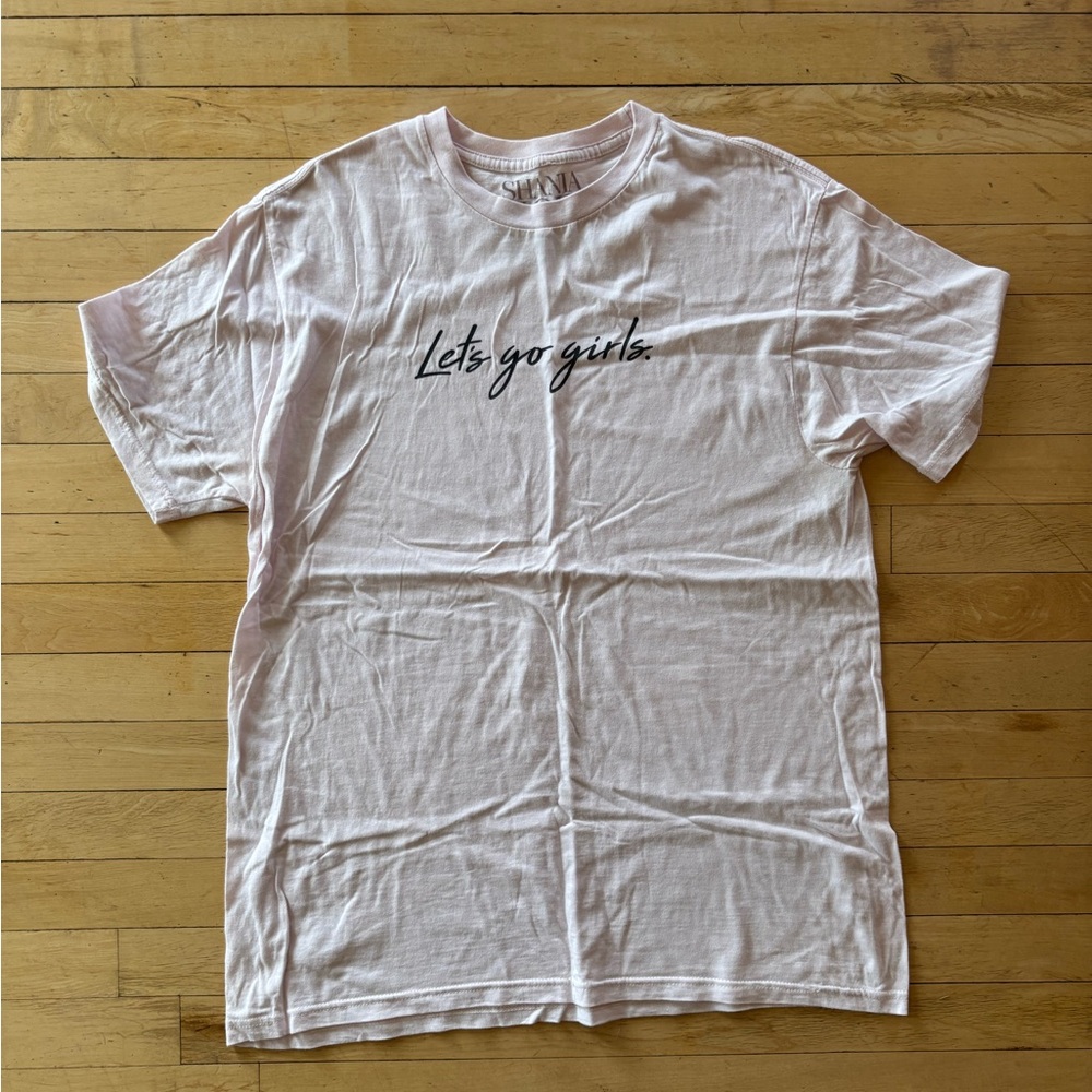 Shania Twain light pink large  T-Shirt (D5526)
